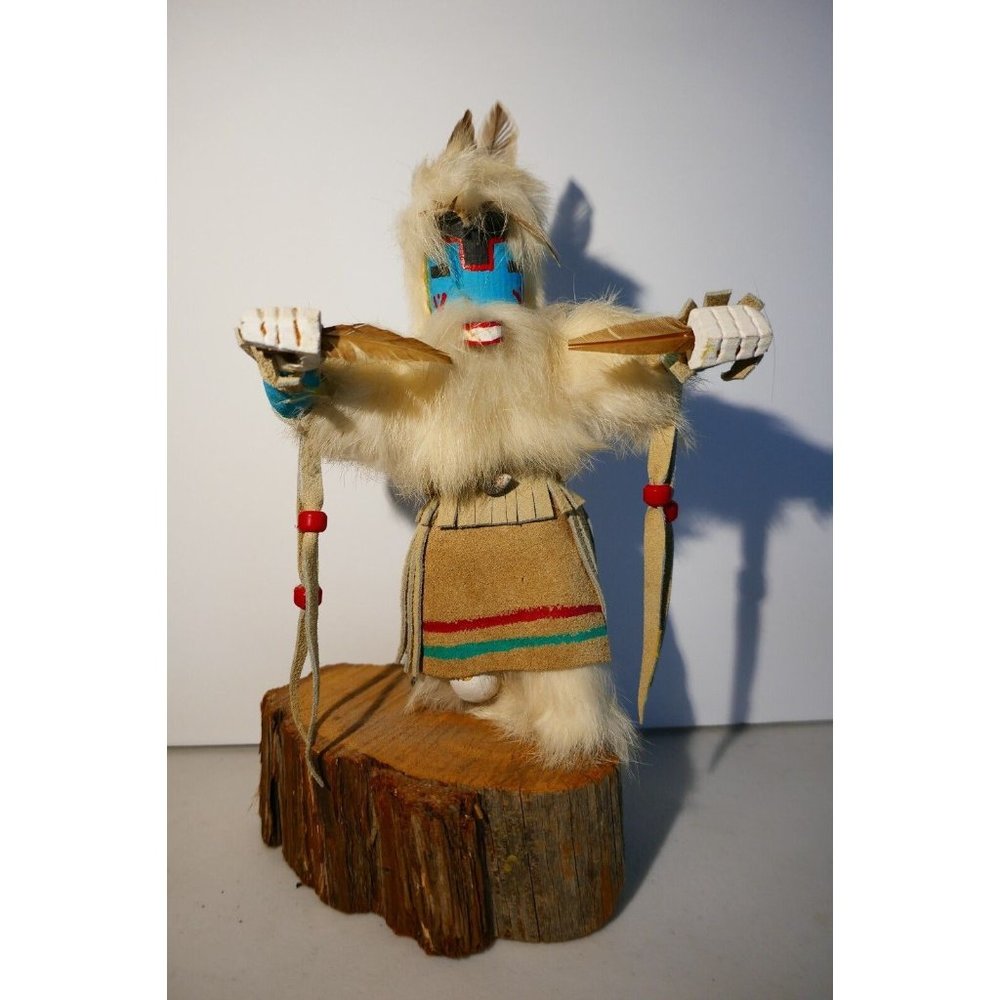 Vintage Native American Kachina Figure 'Antelope' by T. Yazzie